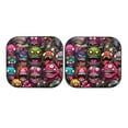 thumbnail image 7 of Windshield Sun Shade, Monstrous Cartoon Characters Foldable Car Sun Shade Windshield for Front, 2 Pieces, 7 of 7