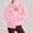Pink, variant on Winter Fleece Jackets for Women Fashion Turtleneck Coats Solid Zipper Pockets Sweatshirts Casual Raglan Sleeve Crop Jacket 2025 Fall Outerwears