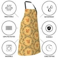 thumbnail image 5 of Goofa Cartoon Squirrel Printed Waterproof Apron 33" Chef Aprons for Men Heavy Duty Chemical Work Apron Adjustable Bib Apron, 5 of 9