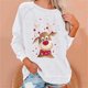 thumbnail image 2 of Sudaderas de Cuello Redondo de Navidad Para Mujer Blusa de Manga Larga Estampada Informal de Moda Odeerbi ODB209303, 2 of 4