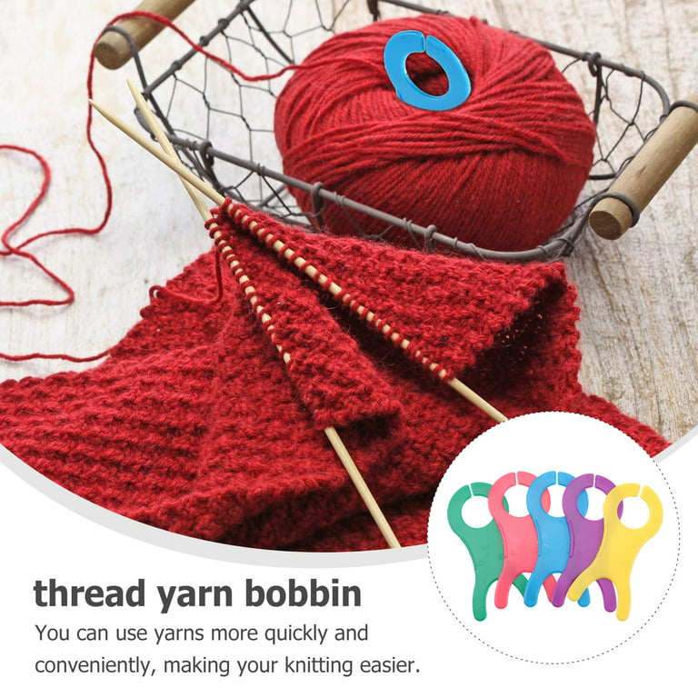 30Pcs Large Yarn Bobbins Spool Thread Knitting Sewing Crochet Weave Winder  Tool