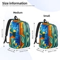 thumbnail image 3 of Naloa Bright Paper Cactus Scene Canvas Backpack for Men Women Rucksack Casual Travel Daypack College Tote Satchel Bookbag for Teens-Medium, 3 of 7