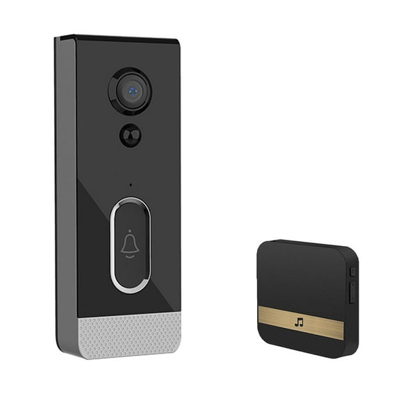 Video Doorbell Wireless Wifi Smart Wireless Remote Video Doorbell Intelligent Visual Doorbell Home Intercom Hd Night Vision Wifi Rechargeable Security Door Doorbell
