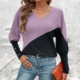 thumbnail image 3 of Warm Shirts for Women, Lightweight Sweaters for Womens Comfy Women's Sweaters Casual Pullover Knitted Thin Long Sleeve Sweater Fashion Gym, Yoga, Workout, Running, Daily Leisure,Workwear, 3 of 7