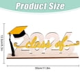 thumbnail image 3 of Desktop Ornament Decor Class of 2026 Graduation Decoration Wooden Table Centerpiece Sign Congrats Grad Keepsake Prop for High School College Tabletop Decoration,Desk Accessory,Resin Ornament,Ceramic, 3 of 5