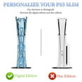 thumbnail image 7 of Flower Lotus Gentle Sky Blue PS5/PS5 Pro/PS5 Slim Digital Disc Skin Sticker For Console And Controller Skins, 7 of 7