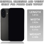 Fake Phone Dummy PropPhone, Black Screen DecoyPhone Pear Phone Non-Working Phone 16 Pro for Kid Play, DisplayPhone Look Like RealPhone pro max16 (16,Black,BlackScreen)
