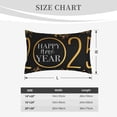 thumbnail image 4 of Sikiie 2025 New Year New Print Plush Pillow Cover, Wrinkle-proof and Stain-resistant Pillow Protector without Pillow Core, Home Decoration-16"x24", 4 of 6