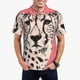 thumbnail image 1 of Balery Pink Cheetah Art Camisa Polo de Hombre con Estampado, de Manga Corta y Tejido Medio, Camisa Tipo Golf Polo-Large, 1 of 6