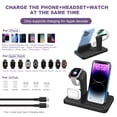thumbnail image 4 of PDKUAI 3 in 1 Fast Charging USB Charging Dock Station for Airpods Apple Watch iPhone Wireless Charger Stand, 4 of 7
