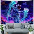 thumbnail image 4 of PRATYUS  Astronaut Tapestry Plants Jellyfish  Galaxy Space Wall Hanging for Room Painting, 4 of 6