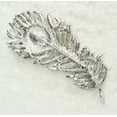 thumbnail image 2 of Gorgeous Rhinestone Crystal Peacock Feather Pin Brooch, 2 of 3