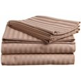 thumbnail image 1 of Egyptian Cotton 650 Thread Count Stripe Sheet Set  Twin XL-Taupe, 1 of 5