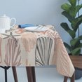 thumbnail image 4 of Coral Pink Grey Coastal Table Cloth Waterproof Tablecloths, Summer Beach Starfish Coral Nautical Rustic Tablecloth Dining Table Cover for Kitchen Party Outdoor, Rectangle Tablecloth 54x108 Inch, 4 of 9