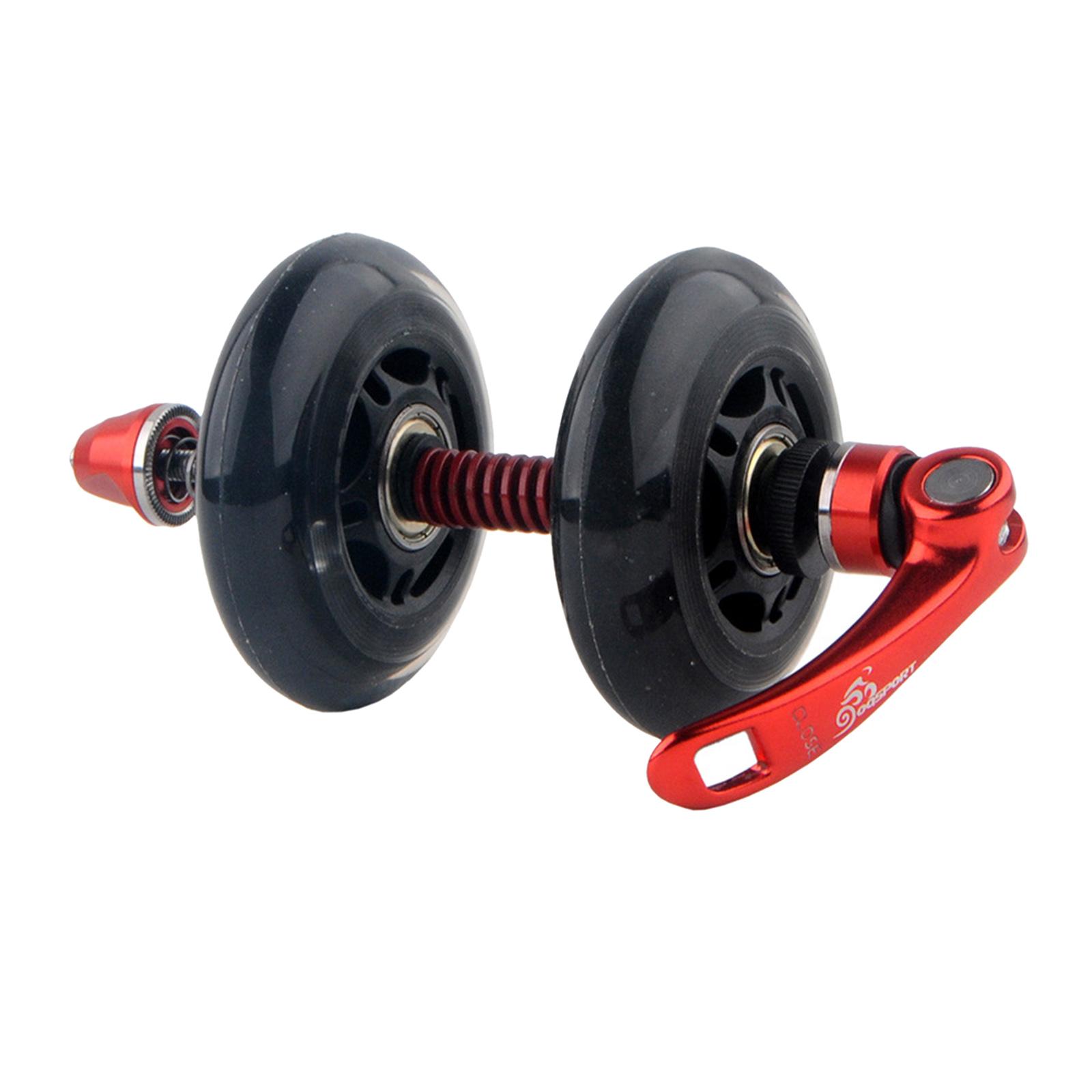 Lightweight Roller Fork Bike Casters Wheels for Transportation Travel