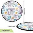 thumbnail image 3 of GZHJMY Koala Christmas Tree Mat, Round Christmas Tree Stand Mat Decoration for Holiday Party Home Christmas Day Ornaments Floor Door, 28.3", 3 of 6