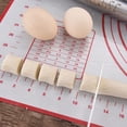 thumbnail image 4 of MORESEC 2Pcs Adjustable Rolling Pin Set, Stainless Steel Dough Roller with 8 Rings, Includes Baking Mat with Measurements, Non-Stick Easy to Clean, 4 Thickness Discs 2mm to 10mm, 4 of 9