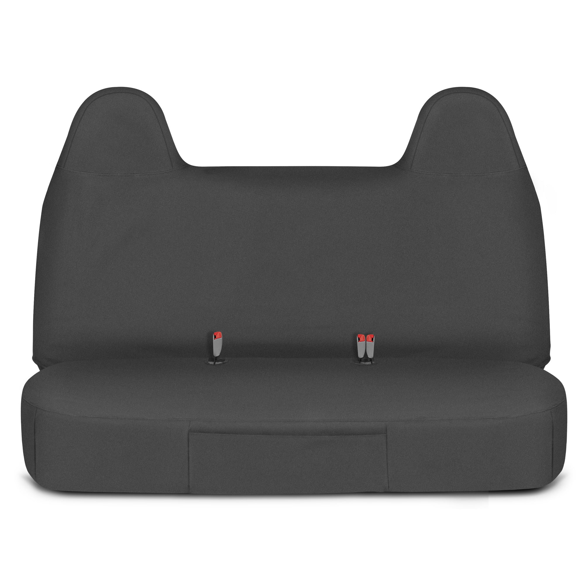 Cat® Custom Fit Front Bench Seat Cover for Ford F250 / F350 / F450 / F550 (1999-2007) - Durable Oxford Black Truck Seat Cover with Utility Pockets, Ford F250 Super Duty Interior Cover