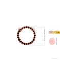 thumbnail image 3 of ANGARA Natural 1.2 ct Ruby Open Circle Eternity Pendant in 14K Yellow Gold for Women (Size-2mm) | July Birthstone, Birthday, Anniversary, Jewelry Gift for Women | Natural Ruby Necklace, 3 of 7