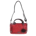 thumbnail image 2 of EeaseMX Almohada de moda Bolso Mujer Bolso portátil de doble uso Bolso Boston Barrel (Rojo), 2 of 7