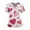 White #012, variant on Valentine Day Nursing Scrubs Womens Short Sleeve Love Heart Print Plus Size Scrub Tops V Neck Medical Quick Dry Uniforms with Pockets White 2XL
