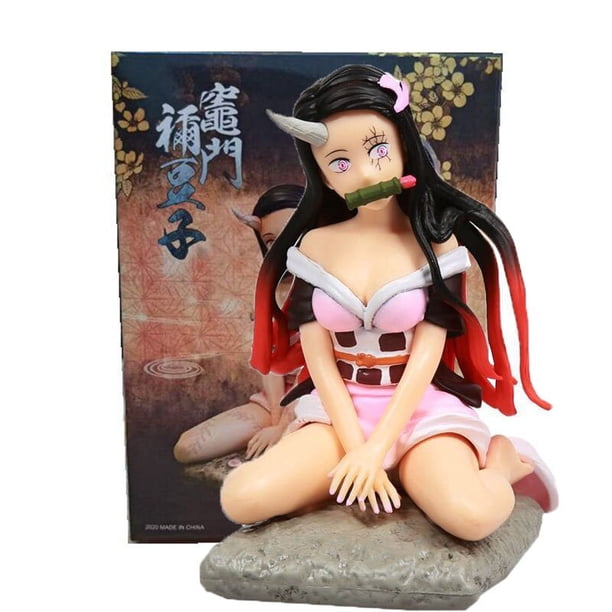Figura de acción de Demon Slayer Kamado Nezuko Kimetsu no Yaiba de 31cm, estatua GK de PVC, juguete de Anime, modelo coleccionable, regalos de mantequilla para adultos11 cm con caja al por menor zhangyuxiang unisex