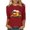 Red, variant on Njagoc3 Womens Beer Print Top, 3/4 Sleeve, Slim Fit, Fun Spring & Summer Brewery Tour Outfit, Multiple Colors