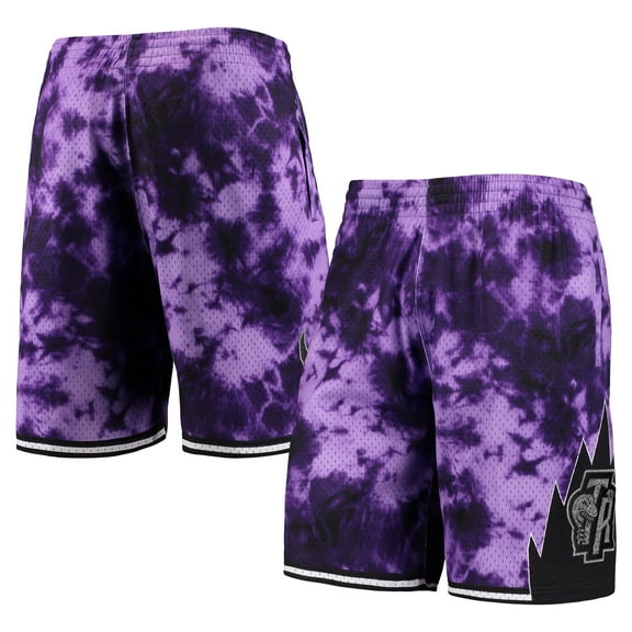 Men's Mitchell & Ness Purple Toronto Raptors Hardwood Classics 1998 Galaxy Swingman Shorts