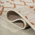 thumbnail image 5 of JONATHAN Y SANTA MONICA 4 x 6 Area Rug, Ourika Moroccan Geometric Textured Weave - Cream/Orange, SMB108O-4, 5 of 9