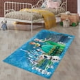 thumbnail image 3 of LaModaHome Non-Slip Rug Frozen Thematic Rug: Elsa Washable Mat Child Stain Resistant Living Room Kitchen Carpet - Size: 2X3,3ft(60X100cm), 3 of 5