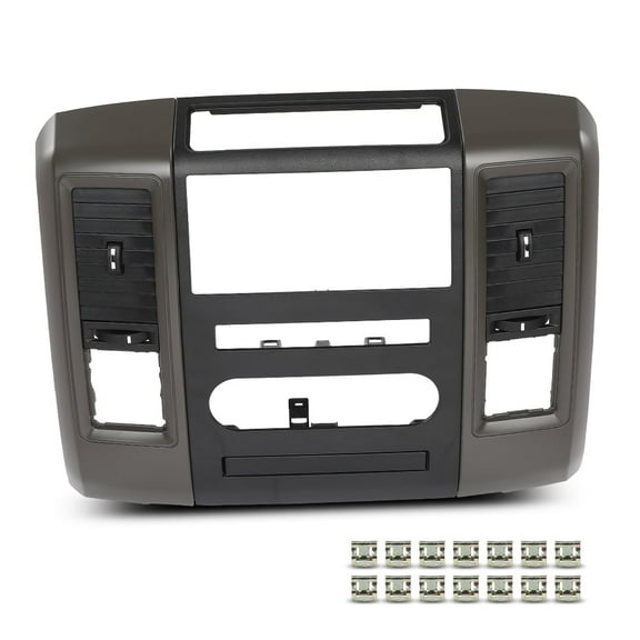 Dash Radio Bezel Climate Trim Panel Vent Fit For 2009-2012 Dodge Ram 1500 2500