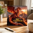 thumbnail image 3 of Zznnkj 2027 Wall Calendar 12-Month Hanging Monthly Planner From January 2027 to December 2027 Fantasy Dragon Art Calendar for Home Office Wall Decor, 3 of 6