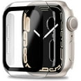 thumbnail image 1 of Compatible Apple Watch Series 8 41mm Case with Screen Protector Anti-Scratch Shockproof Hard PC and Tempered Glass Film Bumper Case for Apple Watch Series 8 Series 7 41mm(Clear), 1 of 5
