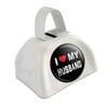 I Love My Husband Stylish White Cowbell Cow Bell