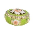 thumbnail image 4 of Milageto Enamel Trinket Box Decorative Box Jewelry Box for Rings Necklaces Home Decor Green, 4 of 8
