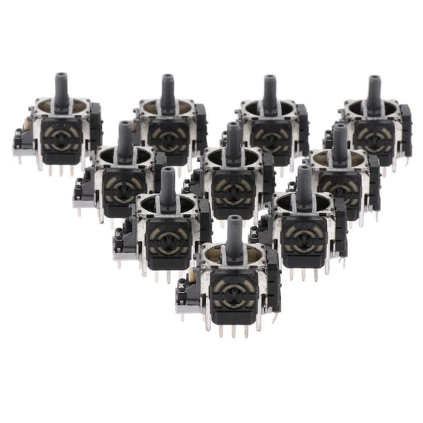 Seitruly L R Analog Joystick Control 3D Rocker Pieza de repuesto para PS3 Videojuegos y accesorios Tipo 2 10 piezas