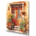 thumbnail image 2 of Designart "Red And Beige Garden Door Gateway" Farm Door and Windows Wall Art For Bathroom, 2 of 5