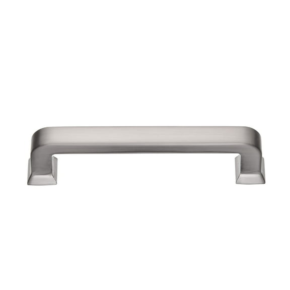 Utopia Alley Zinc Cabinet Pull, 3.75" Center to Center, Brushed Nickel