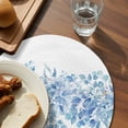 thumbnail image 3 of Blue Eucalyptus Leaves Round 13 Inch Placemats Set of 6, Spring Summer Botanical Floral HeatResistant Non Slip Place Mats for Dining Table, Wipeable Braided Kitchen Table Mats for Housewarming, 3 of 9