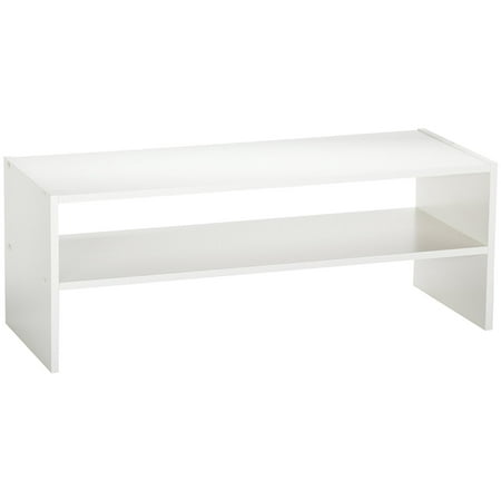 White Organizer Shelves #8963 Stackable 31in. Wide Horizontal Organizer, White, 31, white laminated finish, closet organizer with 2 shelves, solid 1/2construction,.., By ClosetMaid ()