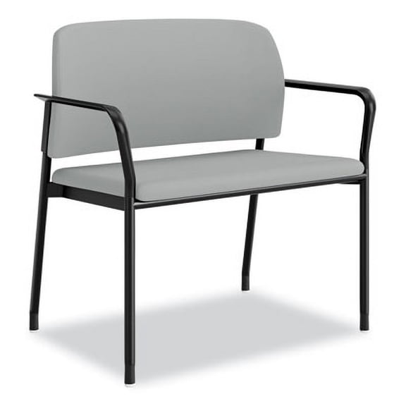 Accommodate Series 33.5 in. x 21.5 in. x 32.5 in. Bariatric Chair with Arms - Flint Seat/Back, Charblack Legs