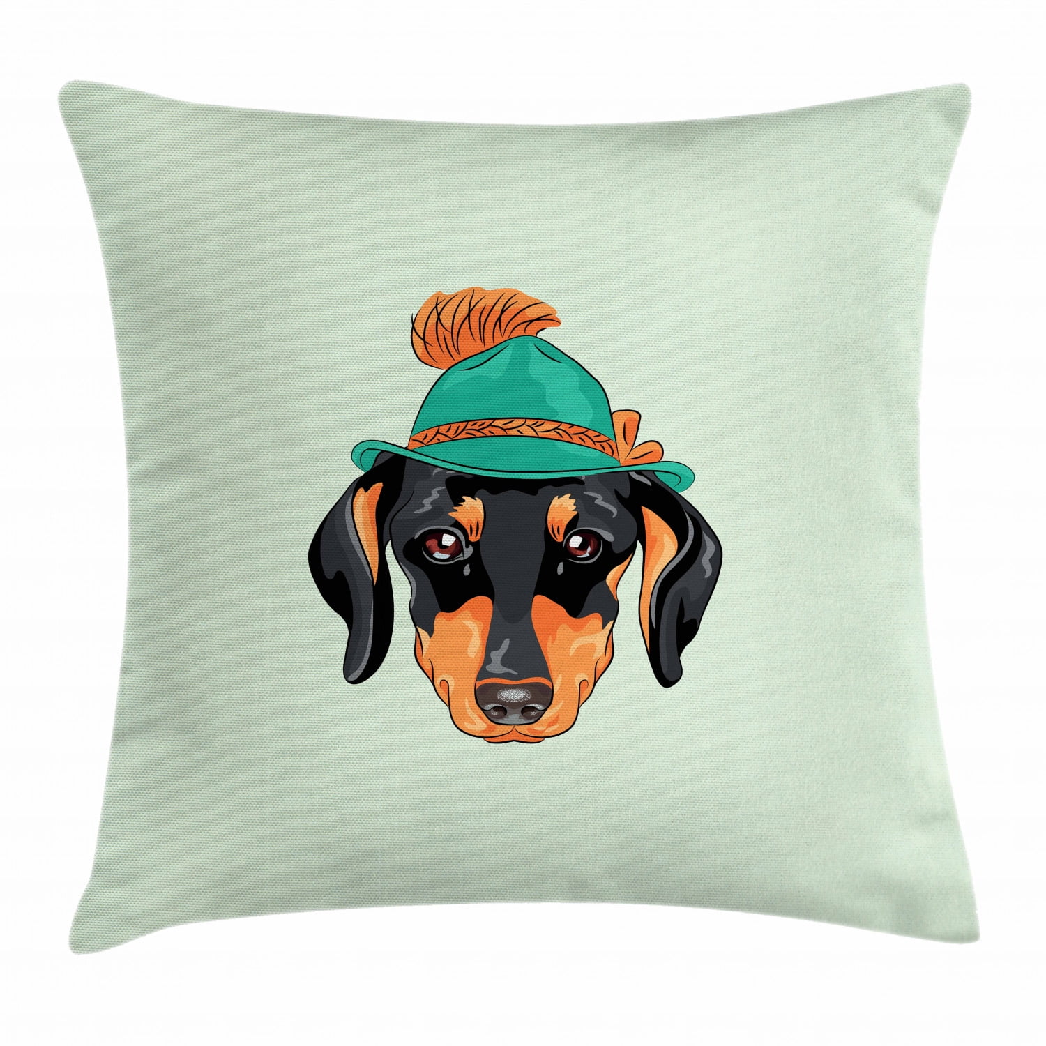 Multicolor Gifts for Poodle Lovers Retro Poodle Silhouette Throw Pillow 16x16