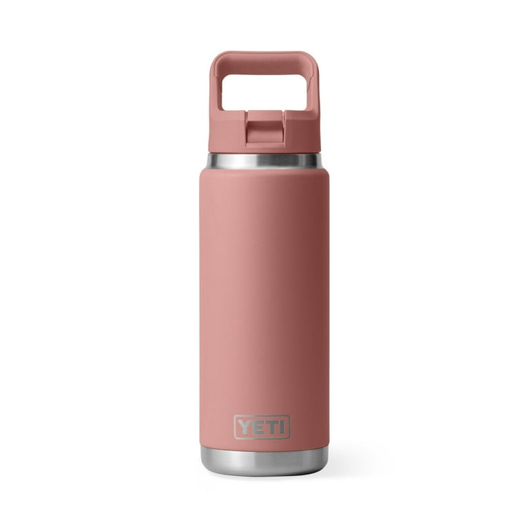 Yeti 26Oz Rambler Water Bottle With Color Matched Straw Cap