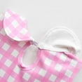 thumbnail image 5 of Girl Retro Pink Costume Halloween Plaid Sleeveless Dress Up for 3-9 Year, 5 of 7