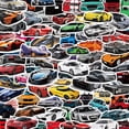thumbnail image 1 of Paquete de pegatinas de vinilo para carreras de coches deportivos, todoterreno, 100 unidades, 1 of 2