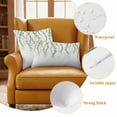thumbnail image 6 of Green Eucalyptus Leaves Outdoor Pillow Covers 20x12 Set of 2,Waterproof Patio Throw Pillowcase Protectors,Pastoral Weep Botanical Leaf Lumbar Decorative Pillow Shams Cushion Covers for Seat Bed Couch, 6 of 8