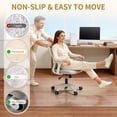thumbnail image 6 of BesWin Office Chair Mat for Hard Floors, 48" x 32" Interlocking Hard Material Computer Chair Mat, Transparent Desk Chair Mat for Wood & Tile Floors, Heavy Duty Floor Protector for Office & Home, 6 of 7