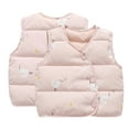thumbnail image 4 of Esaierr Toddler Baby Down Puffer Vest for Boys Girls Printed Warm Down Waistcoats Newborn Winter Puffer Sleeveless Jacket 3M-4Y, 4 of 7