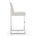 thumbnail image 5 of Home Square 42" Faux Leather Barstool in Pearl White - Set of 2, 5 of 7