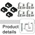 thumbnail image 3 of 4Pcs Truck Cap Mounting Clamps Heavy Duty Clamps for Truck Top Camper Shell Black, 3 of 9